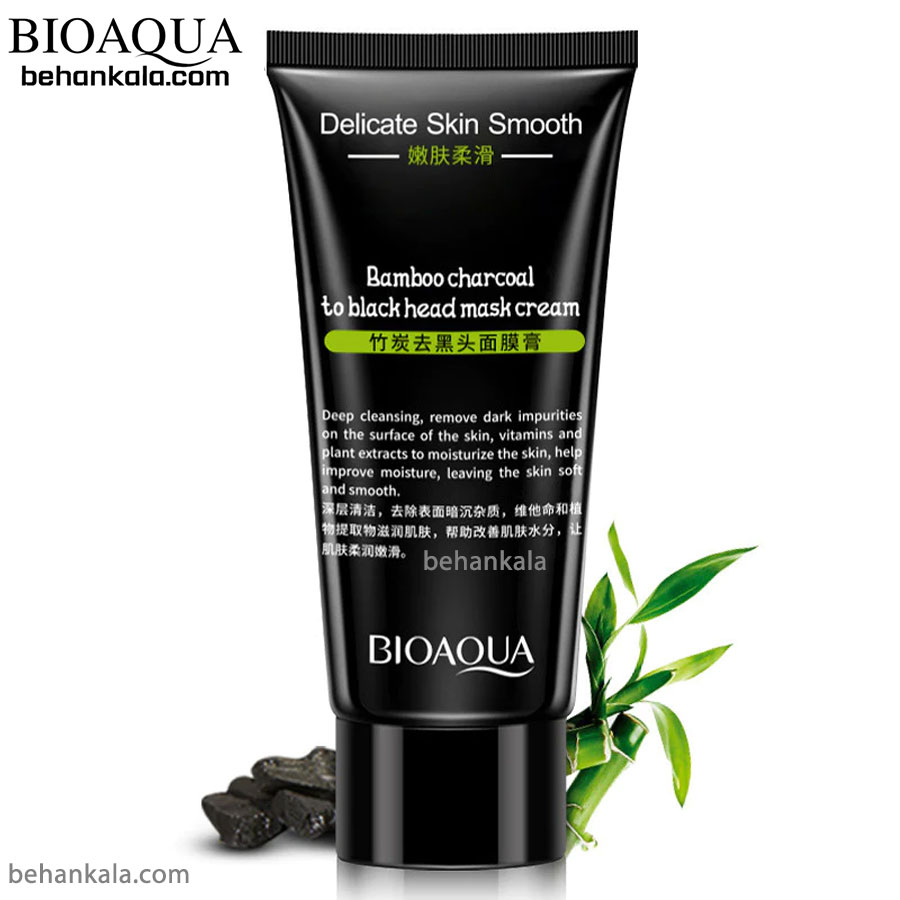 bioaqua bamboo charcoal to blackhead mask cream behankala