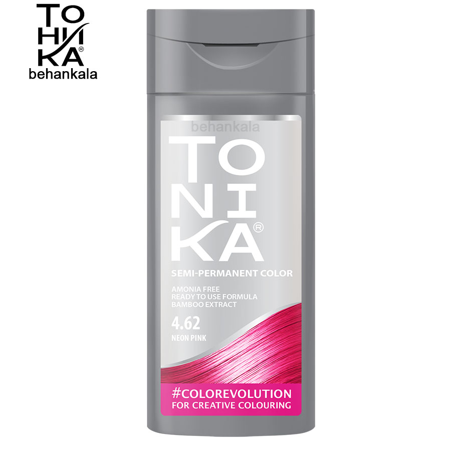 tonika hair color shampoo neon pink 4.62 behankala