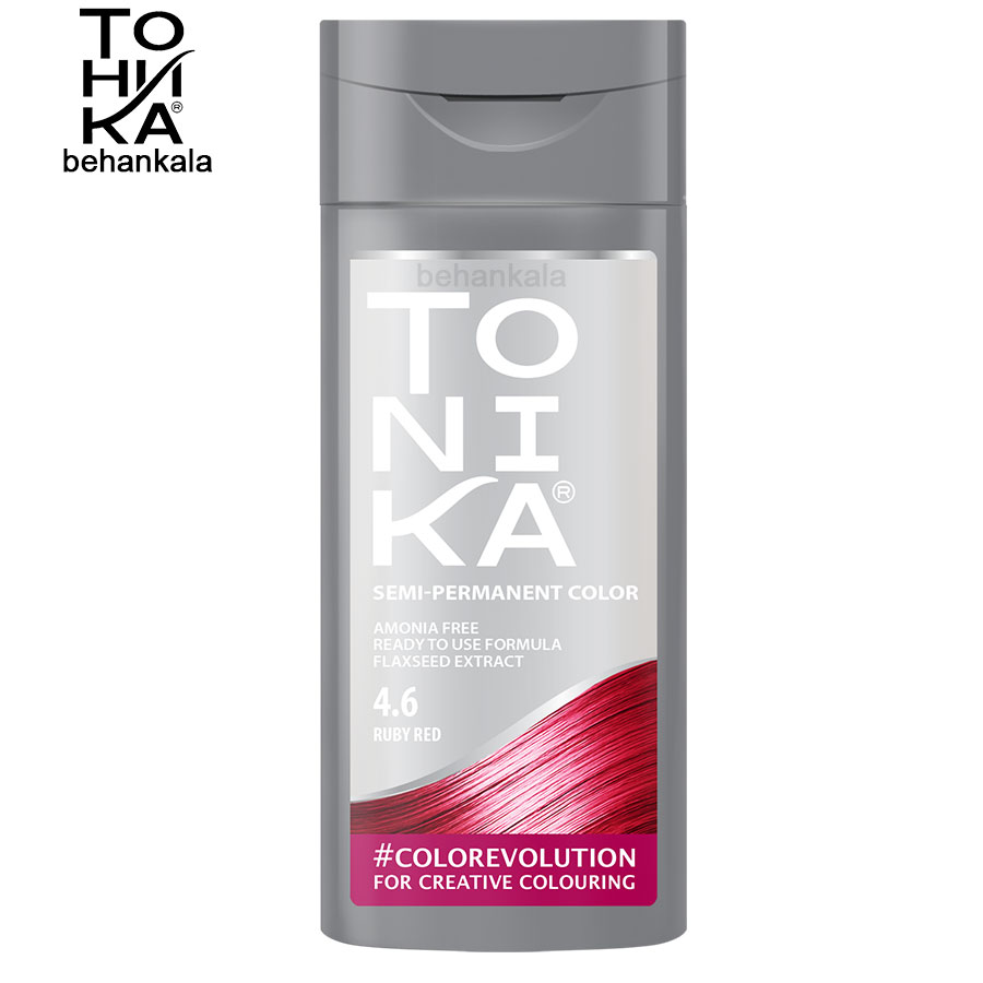 tonika hair color shampoo ruby red 4.6 behankala