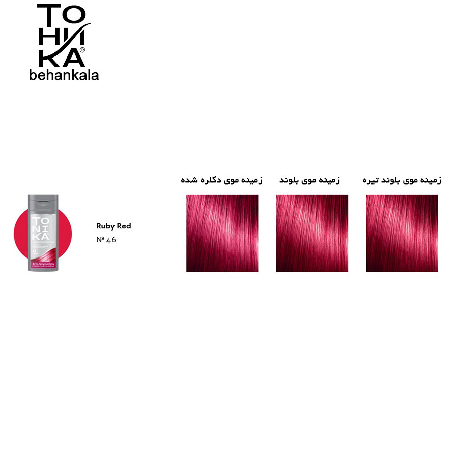 tonika hair color shampoo ruby red 4